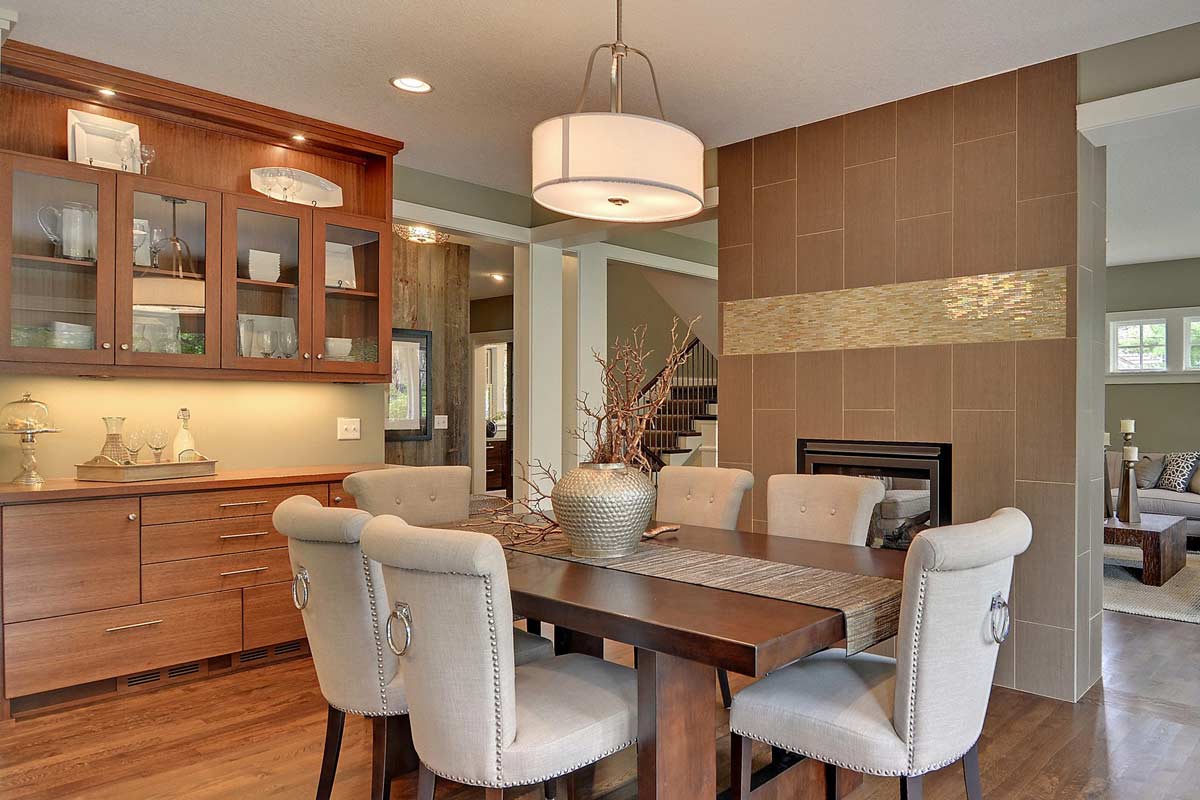 floating cabinets dining room