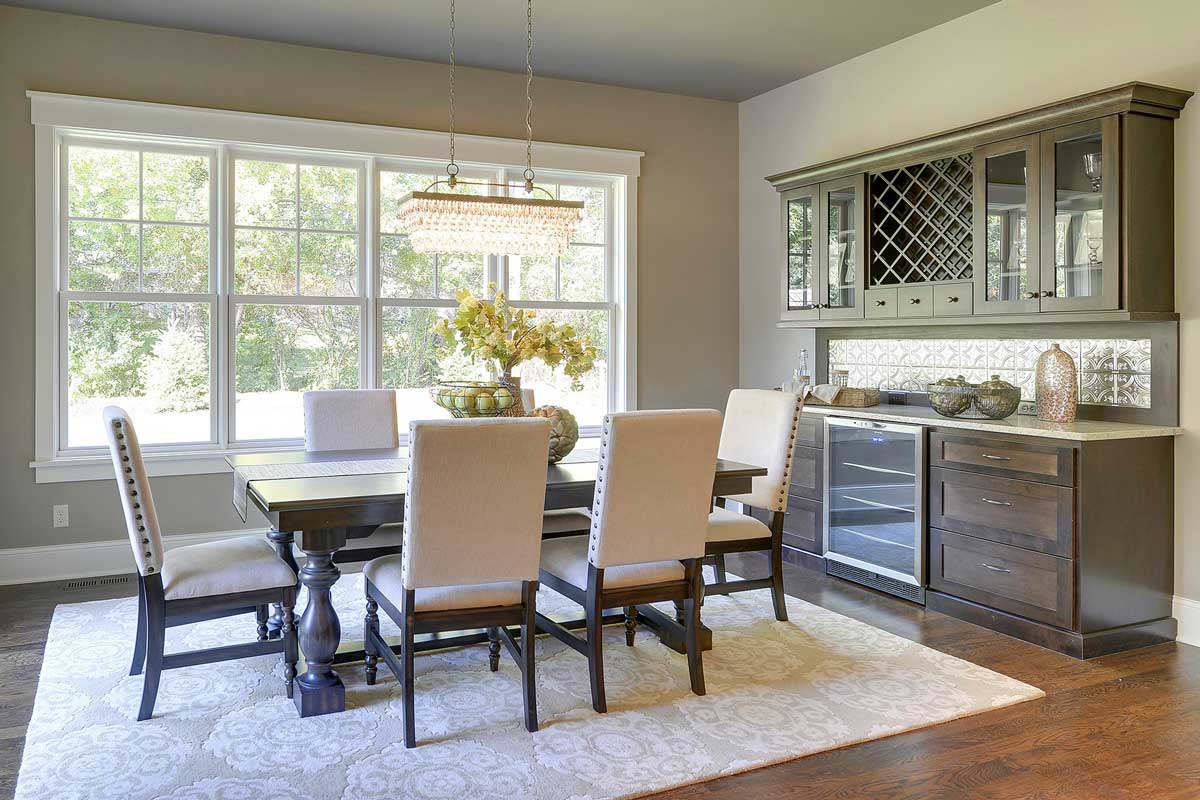 custom cabinets for dining room